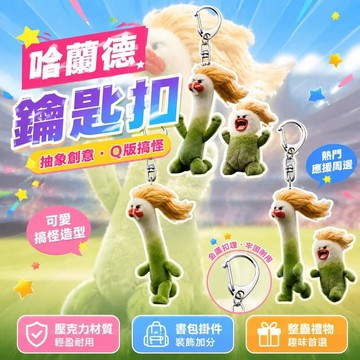 ⚡臺灣直出⚡優選⭐哈蘭德Q版抓狂周邊亞克力鑰匙扣抽象創意書包小掛件整蠱禮物應援