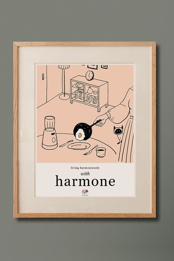 煎個蛋  插畫海報