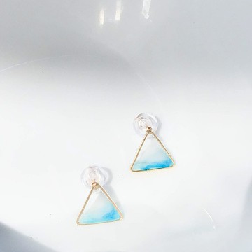 【手工耳環】三角海岸/耳環/出遊必備/送禮 聖誕禮物