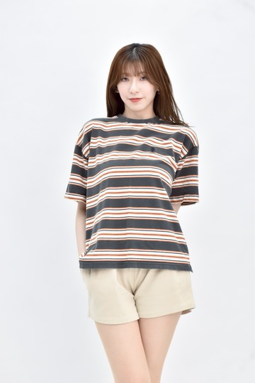(XL) us polo assn 綠色棉質純棉條紋短袖上衣