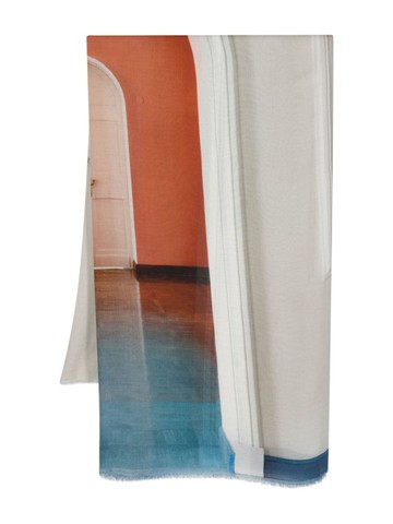 Faliero Sarti - Petrovsky Palace modal-blend scarf - women - Cashmere/Modal - One Size - Orange