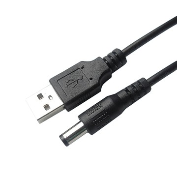 電源線 直流DC3.5mm圓孔充電線3.5mm轉USB-A公對公電源線