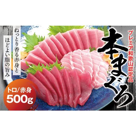 ふるさと納税 まぐろ 年内配送 年内発送 年末 新年 刺身 赤身 冷凍 お正月に間に合う！ 12月25日〜12月29日に発送 本マグロ（養殖）トロ＆赤.. 和歌山県紀美野町