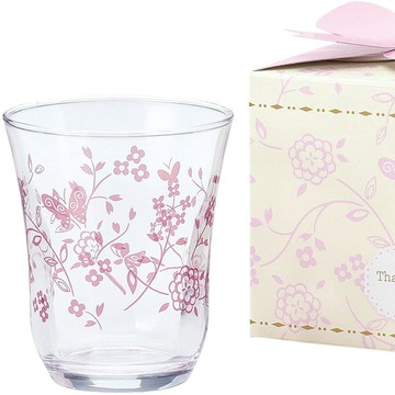 ToyoSasaki｜花蝶水杯 禮盒（粉紅）