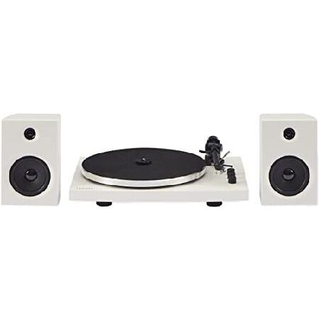 Crosley T150C-WH Modern 2-Speed Bluetooth Turntable System with Variable Weighted Tone Arm and Stereo Speakers, White