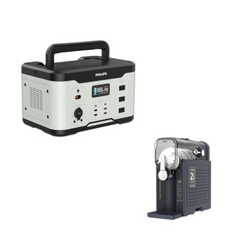 PHILIPS 1000W 攜帶式儲能行動電源 (露營/戶外行動電源/UPS不斷電/停電緊急應變)+DIKE冰沙雪泥機