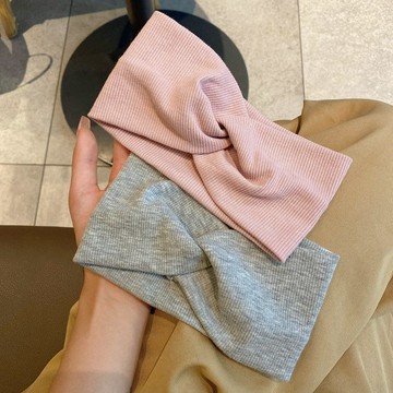 彩色交叉瑜伽運動髮帶女秋冬跑步吸汗頭巾洗臉束髮帶針織頭套頭帶 健身用品 瑜伽 運動頭巾 運動頭帶 運動頭帶吸汗 yoga