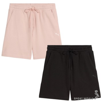 Puma 口袋短褲 女裝 5吋 歐規 粉/黑【運動世界】68506291/68506201