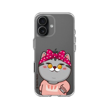 iPhone 17 Clear Case（相機按鈕） 透明 - VITA VITA．塔仔是隻貓 - 就靜靜看著你裝逼款