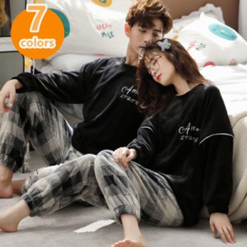 ペア パジャマ 冬 もこもこ ルームウェア カップル メンズ レディース 長袖 上下セット 可愛い ペアルック お揃い あったか 起毛 カップ 通販 Lineポイント最大3 0 Get Lineショッピング