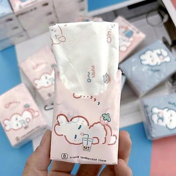 面巾 學生面巾 印花面巾 衝浪小兔 小包紙巾 彩色餐巾紙 學生上學 面巾衛生紙 面巾紙