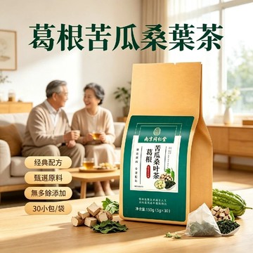 南京同仁堂葛根苦瓜桑葉茶 清降茶三清茶 桑葉茶 30小包/袋