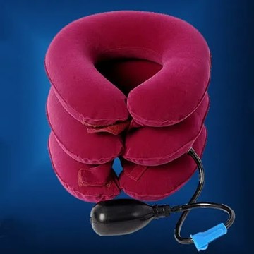 【PS Mall】三層全絨頸椎牽引器充氣頸托護頸 3入 (J1639)