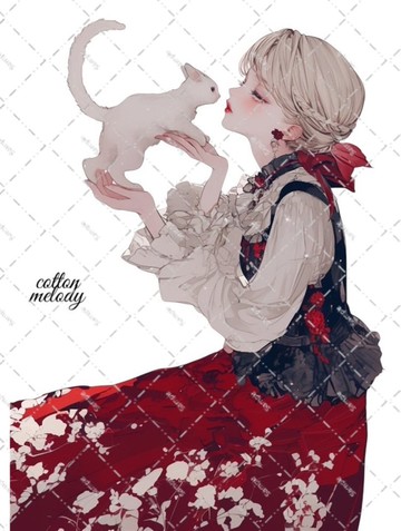 original sticker no.6372 人物貼紙 原創貼紙 人物貼紙 女孩貼紙 原創人物貼紙