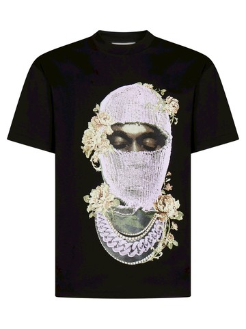 Ih nom uh nit MASK ROSES & LOGO T-shirt