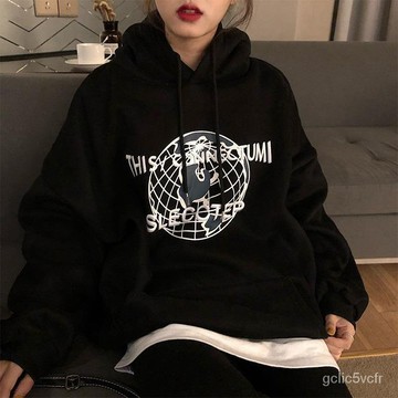 連帽衛衣 寬鬆T恤 連帽外套 套頭衫 印花衛衣 寬鬆長袖 連帽上衣 大學t 寬鬆長袖大學t 帽T  印花衛衣 男女打底衫