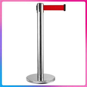 深圳不銹鋼隔離柱2/3/5米伸縮圍欄酒店警戒隔離線銀行排隊護欄柱[DD030110]