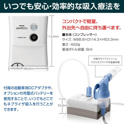 吸入器 イノスパイアミニ コンプレッサ ネブライザー 喘息 ぜんそく COPD 家庭用 医療機関使用 介護 看護 在宅 | LINEブランドカタログ