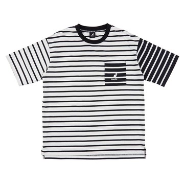 KANGOL 男女 中性寬版條紋T 6325103400