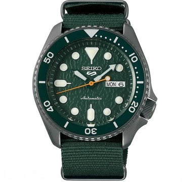 seiko SK037 精工5號 Sports 系列 4R36-07G0H(SRPD77K1) 運動時尚潮流機械腕錶/綠 42.5mm 特殊商品不配合店家優惠券｜樂天領券現折★全館特惠中★指定刷卡回饋10%