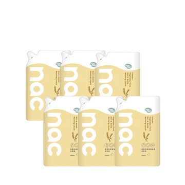 Nac Nac 酵素奶瓶餐盤蔬果洗潔精補充包600ml*6(奶瓶玩具清潔/蔬果清潔)