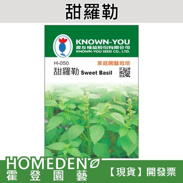【隔日到貨】甜羅勒 H-050 香草種子 農友牌 小包裝種子 約200粒/包【HOMEDEN霍登園藝】