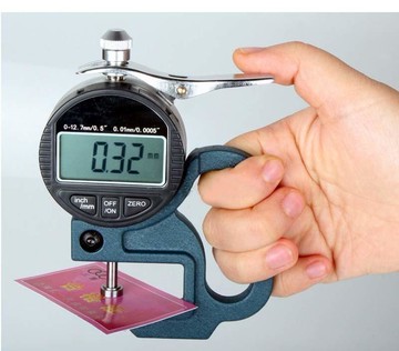 【福滿來】【千分數顯測厚規】電子數位式測厚儀 厚度規測厚儀 0.001mm 測量 布料 皮革 薄膜 紙張 AEBQ