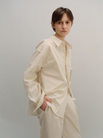 Loune striped shirt [Buttery Yellow]