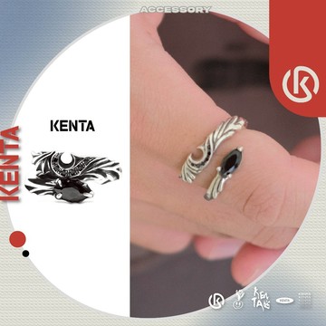 【KENTA】黯炎惡魔戒 中性飾品配件 潮流穿搭單品 適合街頭風格穿搭