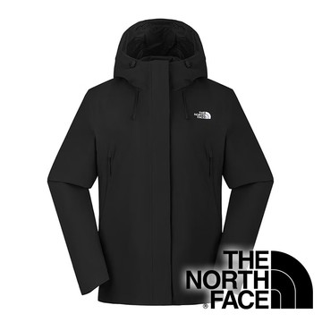 【THE NORTH FACE 美國】女防風連帽外套『黑』NF0A8CK7 戶外 露營 登山 健行 休閒 時尚 出國 旅遊 防風 外套