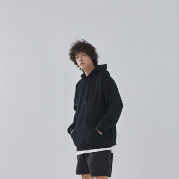 大口袋素面棉質連帽衛衣 四色售 S/M/L/XL
