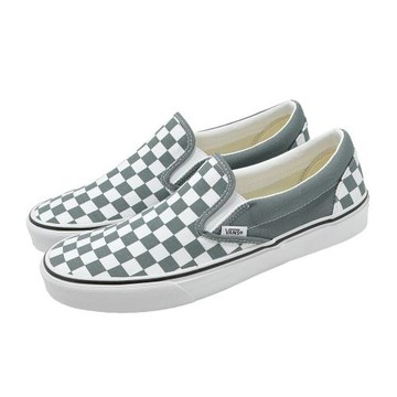 Vans 休閒鞋 Classic Slip-On 男鞋 女鞋 灰 白 棋盤格 懶人鞋 VN000DAHRV2