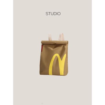 下酒話DrinKing網紅麥當勞書包2025新款大容量雙肩包學生上課書包