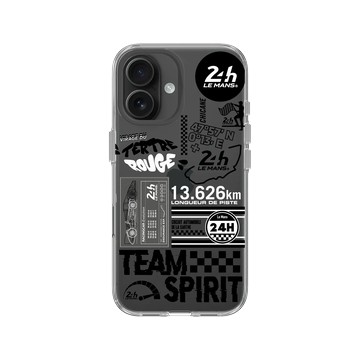 iPhone 16 Clear Case（相機按鈕） 透明 - 24 Hours of Le Mans - Graffiti