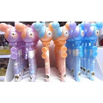 可愛鈕扣熊造型自動鉛筆 24枝入 隨機出貨