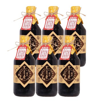 黑豆桑頂級黑金醬油6入組