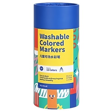 Kiddy Color 凯蒂卡乐 水洗彩色筆 錐形筆頭 兒童安全無毒 易清洗  1組  12色