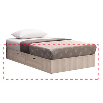 【H&D東稻家居】3.5尺二抽床底/收納床底(THY2-04743)