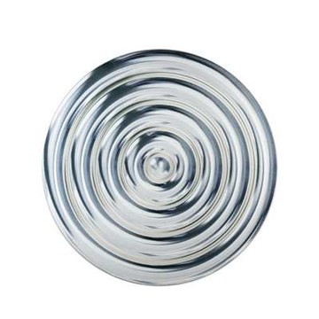 Ripples 漣漪 藝術地毯（銀灰、Ø 250 公分）