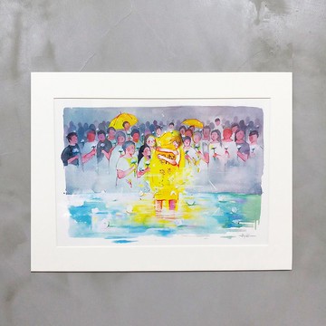 Alice Hobbey 義賣 香港人系列 複製原畫/掛畫/裝飾/水彩畫/插畫