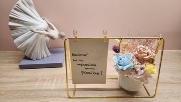 辦公室小物系列--應援給力永生盆花