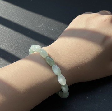 【萬事亨通】冰種翡翠路路通手鍊 | 天然緬甸玉翡翠A貨 | 送禮