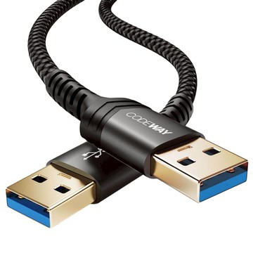 CODEWAY USB A to A USB3.0 Type-A 公對公 高速傳輸線 0.5m  1條