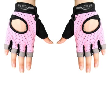 AOLIKES 奧力克斯 透氣防滑健身手套 L  粉色  HS-113