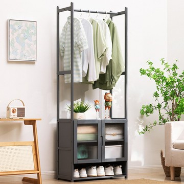 木馬人掛衣架落地衣帽架臥室玄關簡易家用衣服架子置物收納架