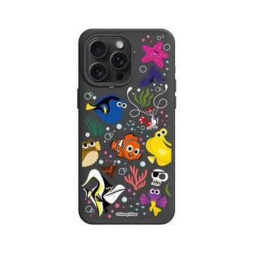 iPhone 15 Pro Max SolidX 黑 - 迪士尼-皮克斯 PIXAR - 海底總動員 - 角色集合