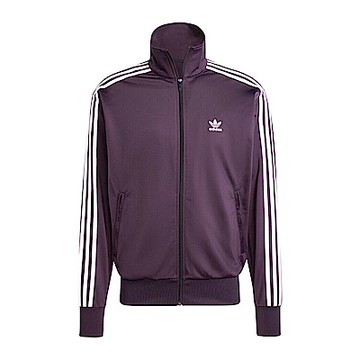 Adidas Fbird TT IY9893 男 立領 外套 運動 復古 三葉草 休閒 寬鬆 拉鍊口袋 暗紫