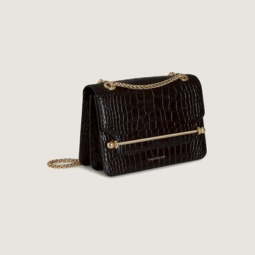 Strathberry - East/West Mini - Crossbody Leather Mini Handbag - Black