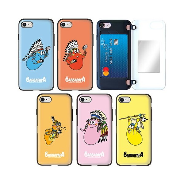 Barbapapa Indian Card Mirror Bumper バーバパパ Ic Suica カード収納可能 Iphone Galaxy ケース カバー スマホケース 通販 Lineポイント最大get Lineショッピング
