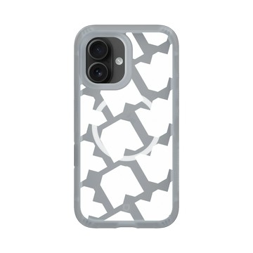 iPhone 16 AirX 流變灰 - JOCR - Raw White Pattern Big